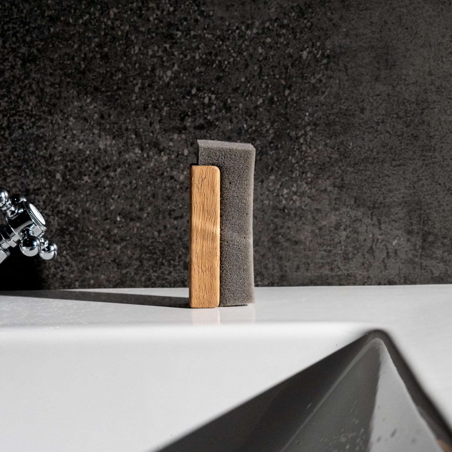 Premium Holz Waschbecken Schwamm